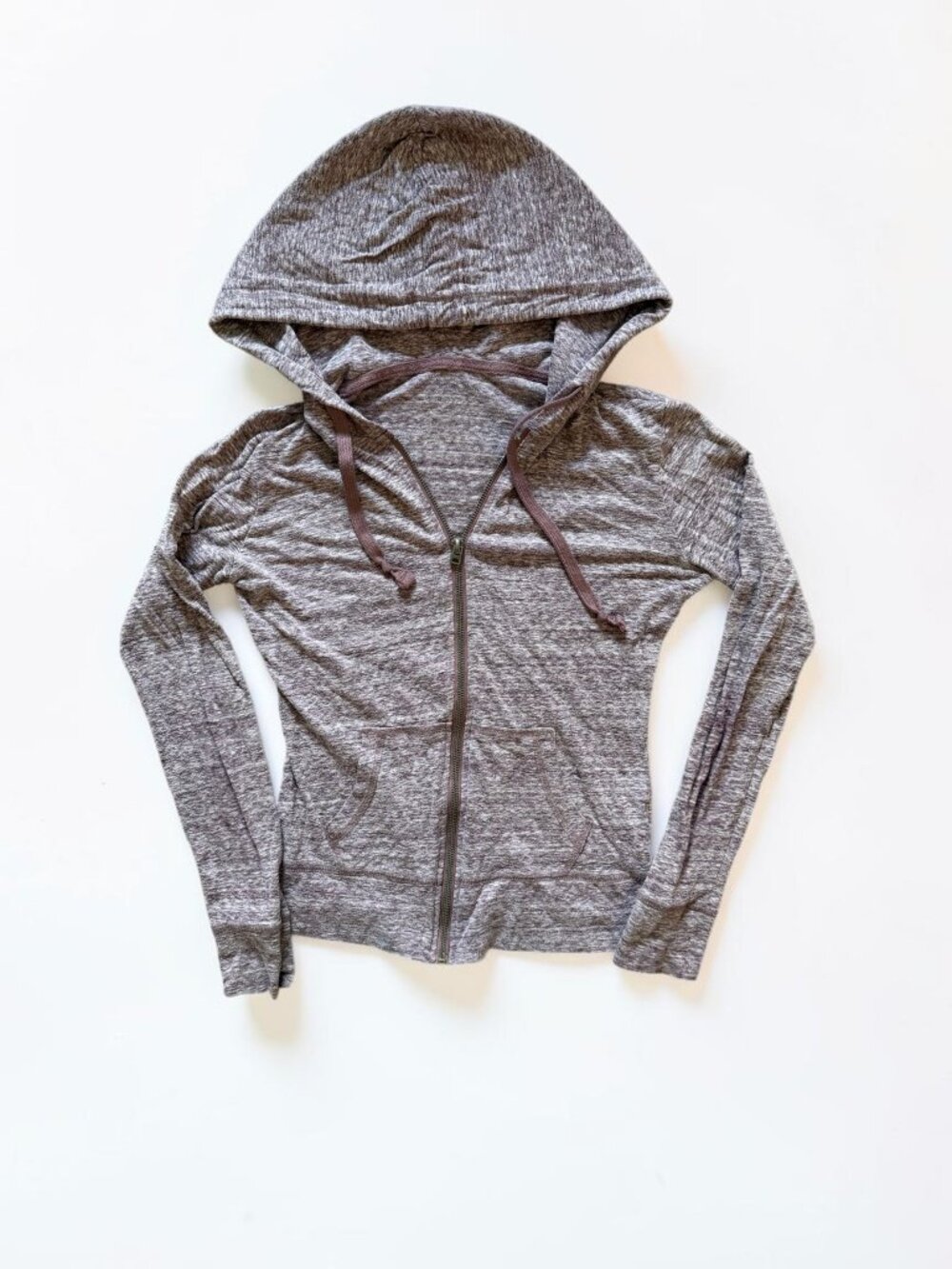 Aeropostale Dusty Rose Purple Zip Up Hoodie Size XS Lightweight Athletic Lounge